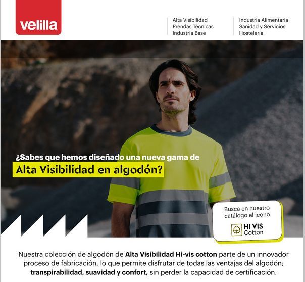 Hi-vis cotton: Alta visibilidad en algodón Velilla