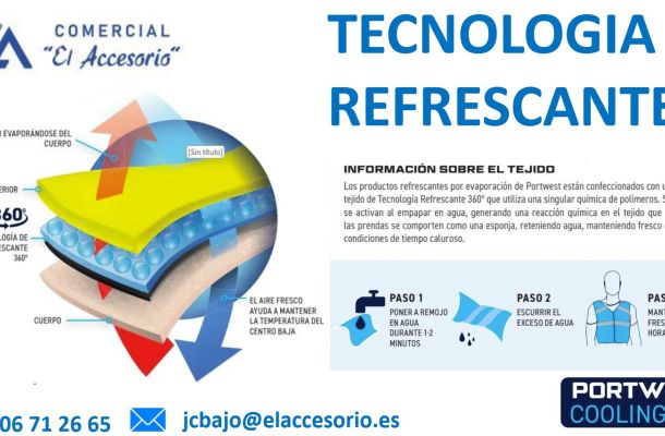 Folleto sobre la tecnología refrescante de Comercial Accesorio